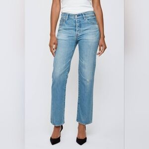 NWT- MOUSSY VINTAGE MV Goulds Straight Leg Light Blue Jean Women's Size 27